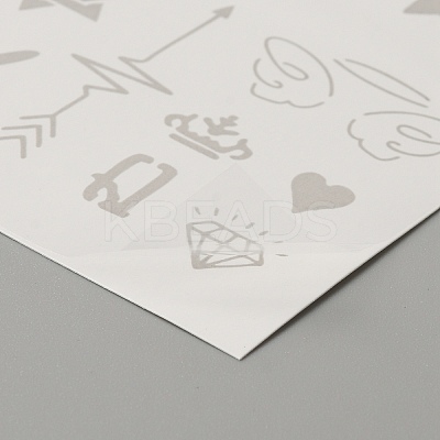 Cool Sexy Body Art Removable Temporary Tattoos Paper Stickers DIY-WH0387-60B-1