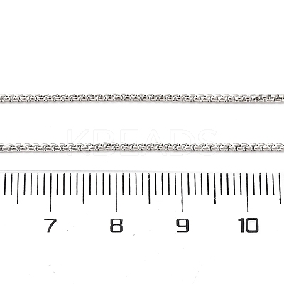 Brass Box Chains Necklaces for Women NJEW-D302-08P-1