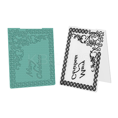 Christmas Plastic Embossing Folders DIY-WH0186-45-1