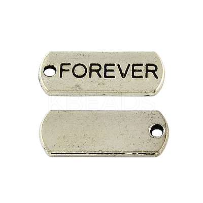Tibetan Style Alloy Rectangle Pendants TIBEP-Q043-052-RS-1