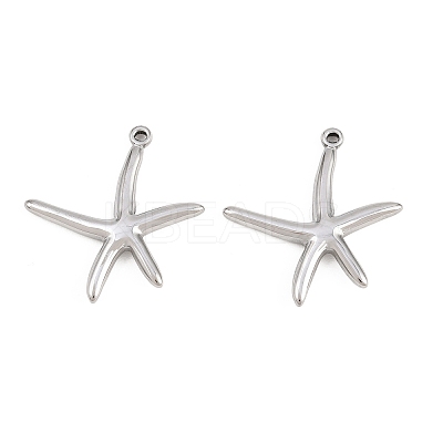 304 Stainless Steel Pendants STAS-L317-01P-1