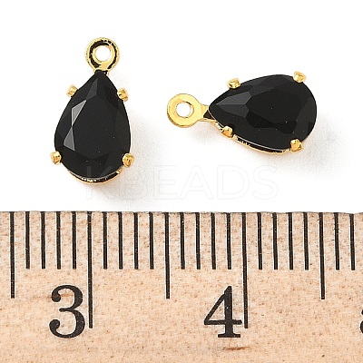 Brass Micro Pave Cubic Zirconia Charms KK-S336-02G-A-1