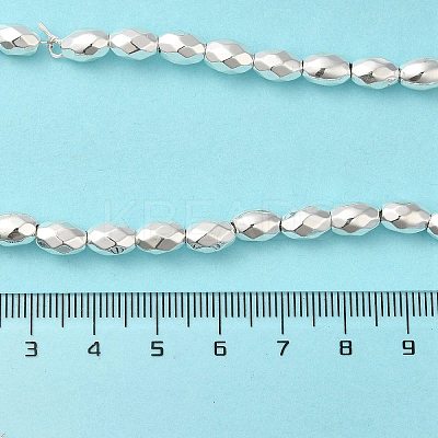 Electroplated Strong Magnetic Synthetic Hematite Beads Strands G-P518-03D-1
