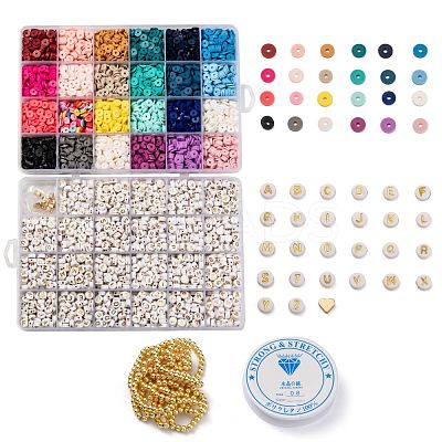 DIY Heishi Bead Style Stretch Bracelets Making Kits DIY-JP0005-86-1