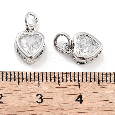 Brass Micro Pave Cubic Zirconia Pendants KK-P271-02P-B-1