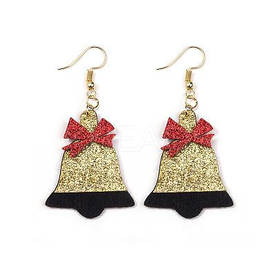 Christmas Iron Acrylic Dangle Earrings FS-WG00170-08-1