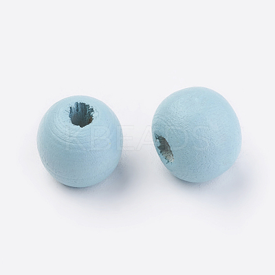 Natural Wood Beads WOOD-Q030-56C-1