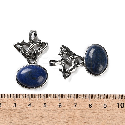 Dyed Natural Lapis Lazuli Pendants G-F777-02AS-09-1