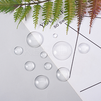 Transparent Glass Cabochons GGLA-CJ0001-01-1