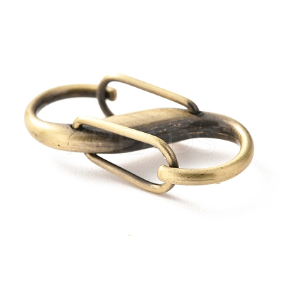 Zinc Alloy DIY Bags Adjustable Clasps Accessories PALLOY-A068-06BAB-1