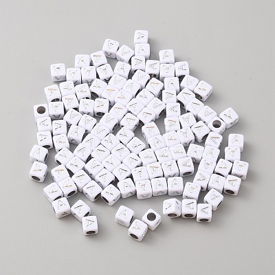 Opaque Acrylic Beads SACR-TAC0001-05E-1