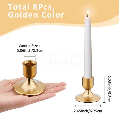 Iron Candle Holders FIND-WH0427-90C-1