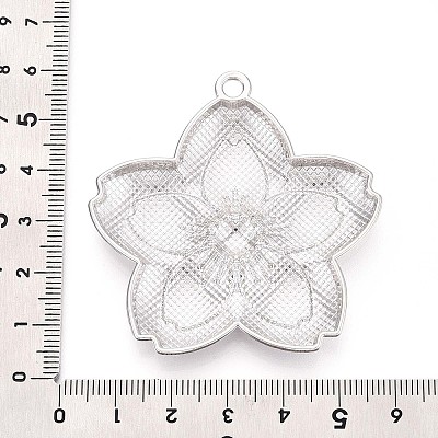 Spray Painted Alloy Big Pendants PALLOY-T092-81G-1