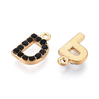 304 Stainless Steel and Rhinestone Pendants STAS-T071-11B-G-1