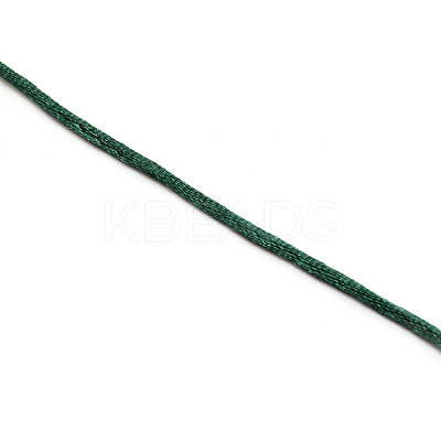 Polyester Satin Rattail Cord OCOR-WH0066-43L-1