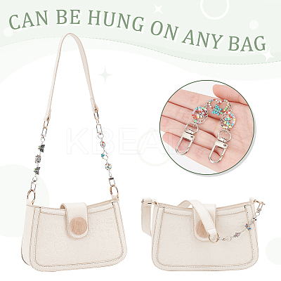 Alloy Enamel & Resin & Rhinestone Link Purse Strap Extenders FIND-AB00037-01-1