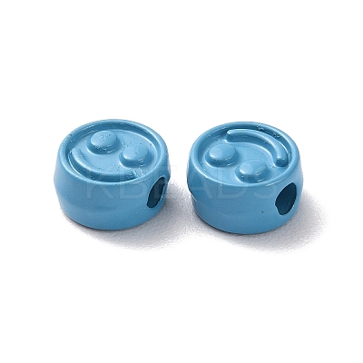 Spray Painted Alloy Beads PALLOY-M215-16F-1