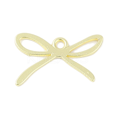 Rack Plating Bowknot Alloy Pendants PALLOY-F018-01G-1