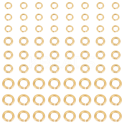 120Pcs 3 Styles 304 Stainless Steel Open Jump Rings STAS-UN0060-82-1