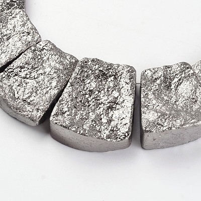Electroplated Natural Dragon Bone Stone Graduated Beads Strands G-I177-01D-1