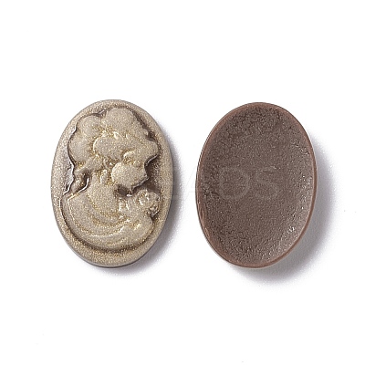 Cameos Opaque Resin Cabochons RESI-C016-01A-1