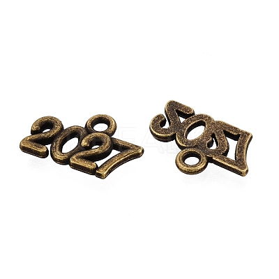 New Year's Day Tibetan Style Alloy Charms FIND-N014-01AB-1
