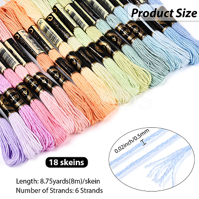 Polyester Embroidery Threads OCOR-WH20074-13B-02C-1