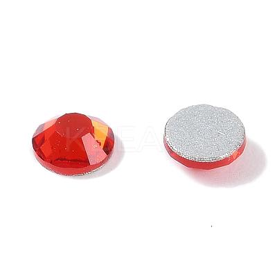 Light Siam Faceted Glass Flat Back Rhinestone for Garment X-RGLA-C002-SS12-227-1