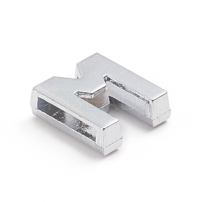 Alloy Slide Charms LS-ALRI-WH0005-09M-P-1