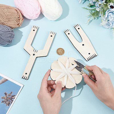 Wood Pom Pom Maker Kit WOOD-WH0050-008-1