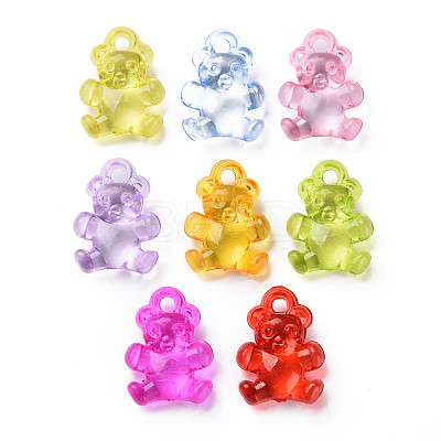 Transparent Acrylic Pendants MACR-N013-048-A01-1