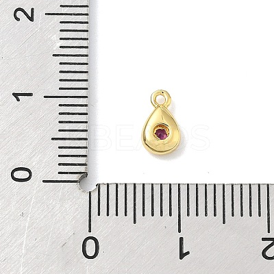 Brass Micro Pave Cubic Zirconia Charms KK-G548-20G-01-1