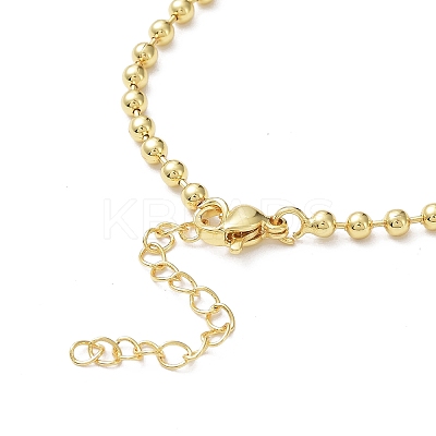 Rack Plating Brass Ball Chain Bracelets for Women BJEW-G676-01A-G-1