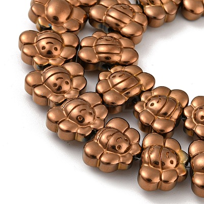 Electroplated Synthetic Non-magnetic Hematite Beads Strands G-Z032-D02-05G-1