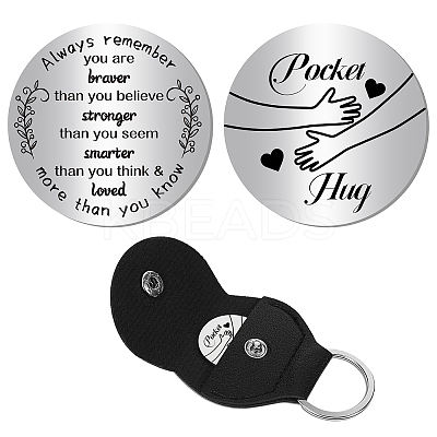 2Pcs 2 Style PU Leather Guitar Clip AJEW-CN0001-21I-1