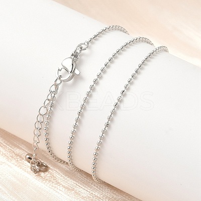 1.5MM Brass Ball Chain Necklaces NJEW-Z097-03P-1