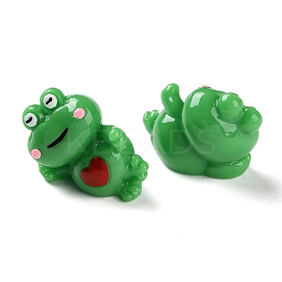 Cartoon Cute Resin 3D Frog Figurines LS-RESI-Z024-01B-1