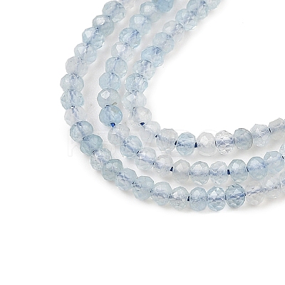 Natural Aquamarine Beads Strands G-L587-B02-01-1
