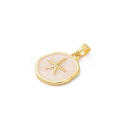 Brass Enamel Pendants KK-M314-08A-G01-1