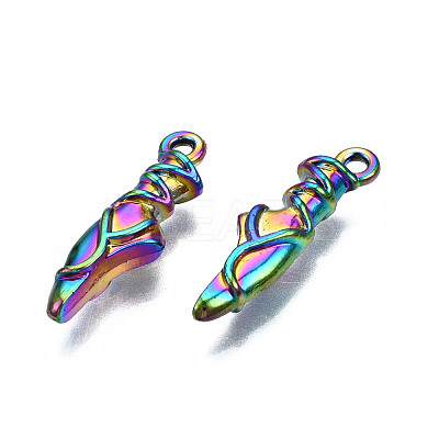 Rainbow Color Alloy Pendants PALLOY-N163-109-NR-1