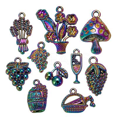 20Pcs 10 Style Alloy Pendants FIND-LS0001-29MC-1