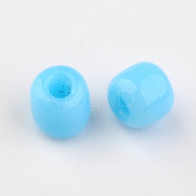 8/0 Opaque Colours Round Glass Seed Beads X-SEED-A010-3mm-43-1
