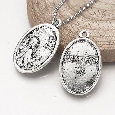 Tibetan Style Alloy Pendants X-TIBE-Q078-09AS-RS-1