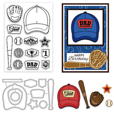 Baseball Theme DIY Scrapbook Making Kits DIY-GL0004-05-1