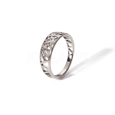 Hollow Design 304 Stainless Steel Ring NC4240-4-1