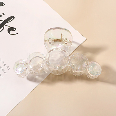 Large Transparent Geometric Acrylic Hair Claw Clips OHAR-PW0003-022-C04-1
