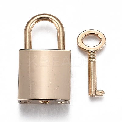 Rectangle Alloy Padlock Mini Lock with Key PALLOY-H191-02G-1
