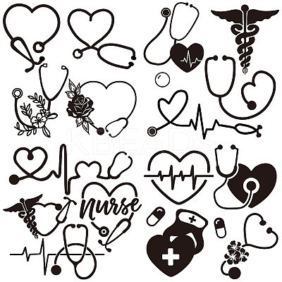 4Pcs 4 Styles Valentine's Day PET Waterproof Self-adhesive Car Stickers DIY-WH0308-225A-002-1