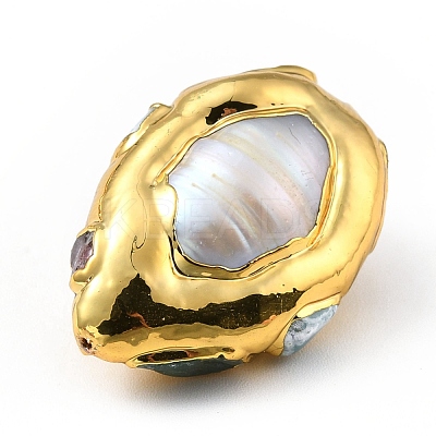 Natural Cultured Freshwater Pearl Beads KK-G409-07G-1