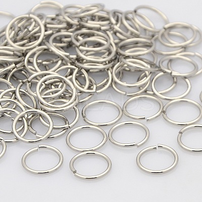 Tarnish Resistant 304 Stainless Steel Saw Cut Open Jump Rings STAS-N015-10-4x0.5mm-1